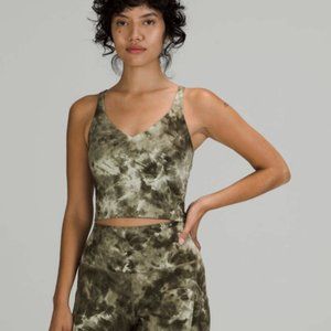 lululemon | Align Tank - Cropped | Diamond Dye Light Sage Medium Olive | Size 10
